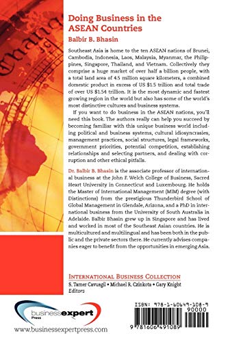 Doing Business in the Asean Countries (International Business Collection),Used