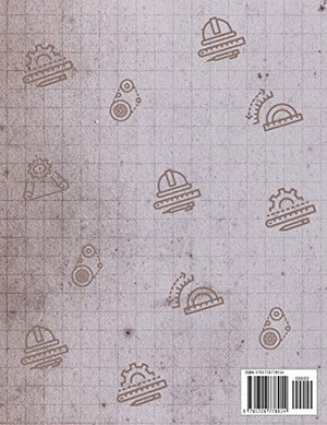 Engineering & Science Notebook: Math & Science Graphing Composition Book, Quad Ruled 5 squares per inch Graph Notebook for Stude,Used
