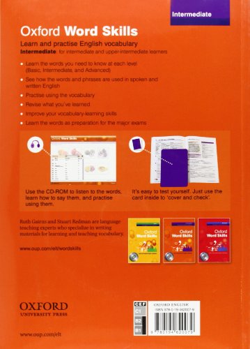 Oxford Word Skills Intermediate Students Book And Cdrom Pack-new,New
