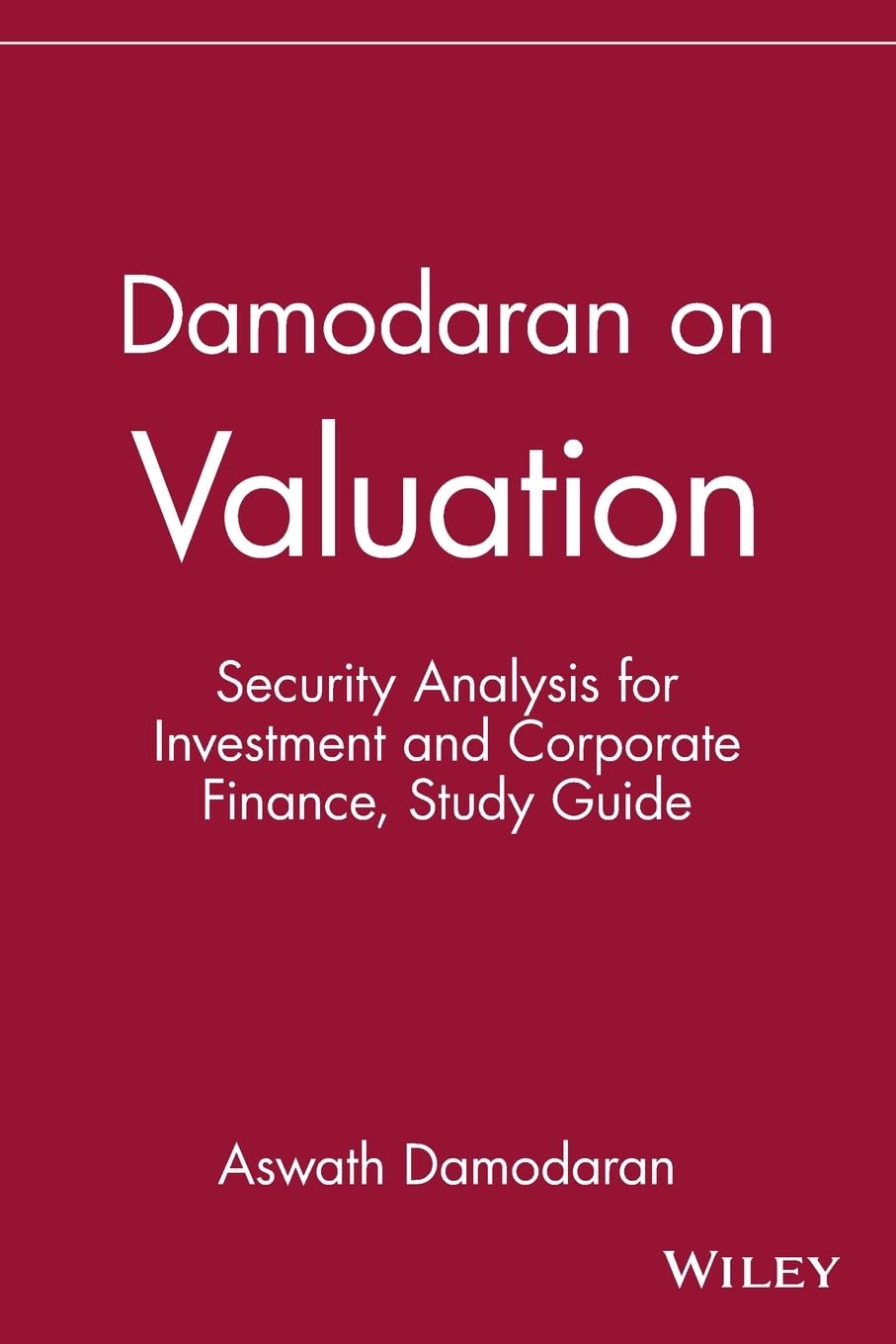 Damodaran on Valuation, Study Guide: Security Analysis for Investment and Corporate Finance,Used