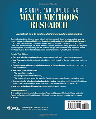 Designing And Conducting Mixed Methods Research