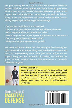 Complete Guide to Basketball Defense: Implementing pack line, zone defense or full court press: Drills and breakdowns for implem,Used