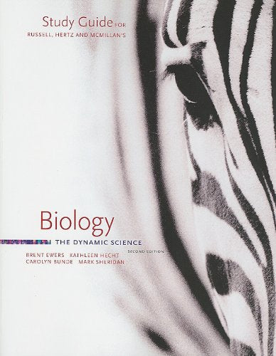 Study Guide for Russell/Hertz/McMillans Biology: The Dynamic Science, 2nd,New
