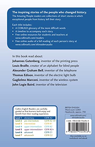 Collins Elt Readers  Amazing Inventors (Level 1) (Collins English Readers),Used