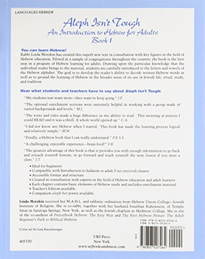 Aleph Isn'T Tough: An Introduction To Hebrew For Adults,New