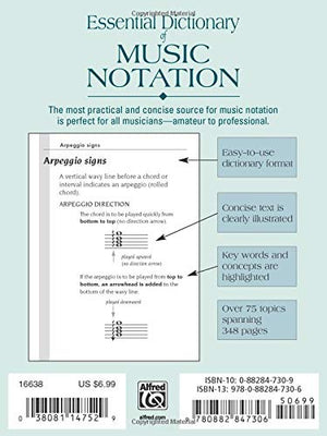 Essential Dictionary Of Music Notation: Pocket Size Book (Essential Dictionary Series),Used