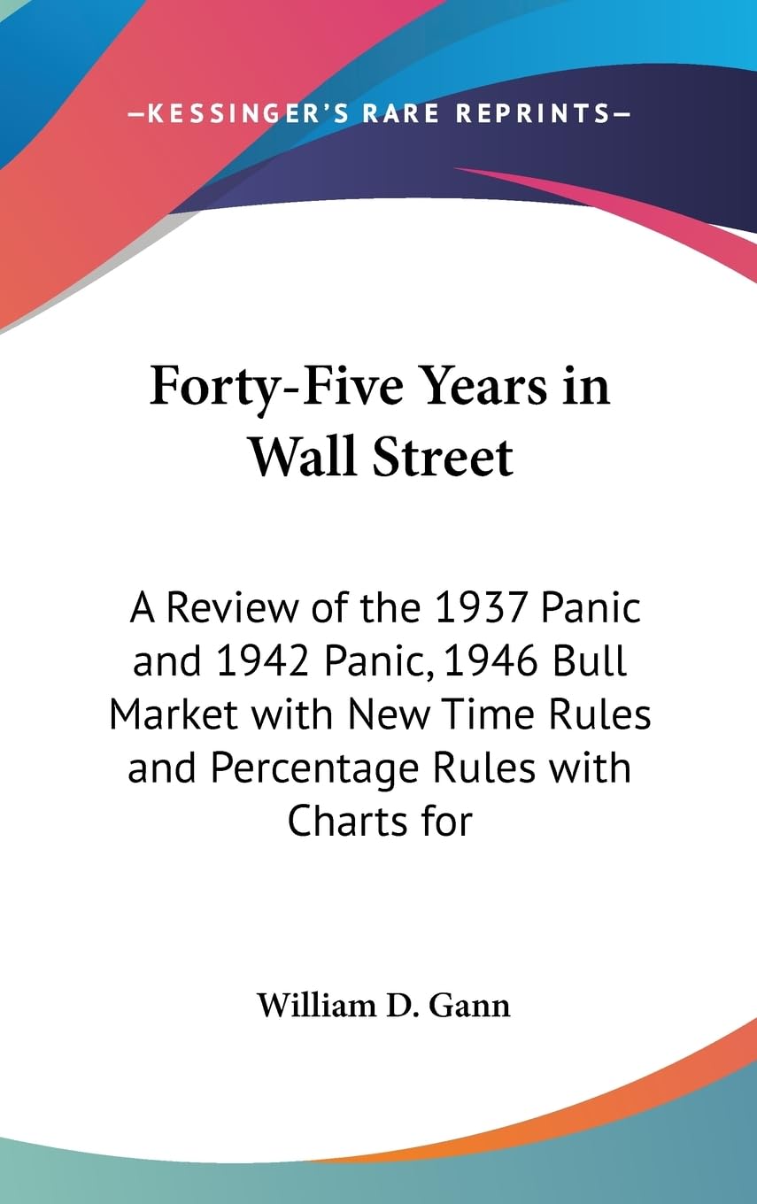 Fortyfive Years In Wall Street: A Review Of The 1937 Panic And 1942 Panic, 1946 Bull Market With New Time Rules And Percentage ,New