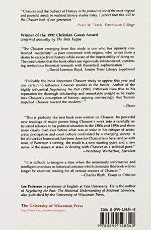 Chaucer And The Subject Of History,Used