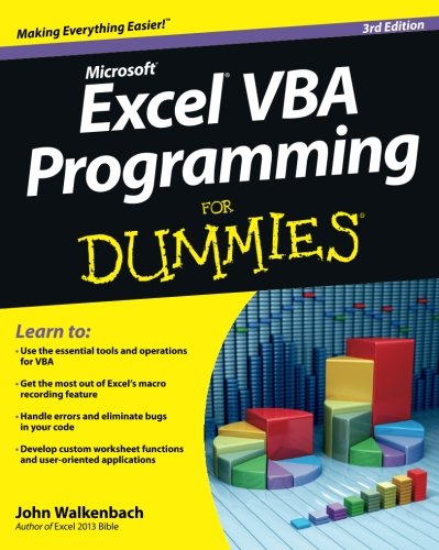 Excel VBA Programming for Dummies: Third Edition,New