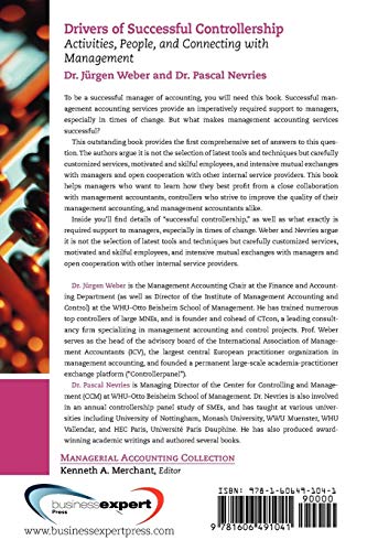 Drivers of Successful Controllership: Activities, People and Connecting With Management (Managerial Accounting Collection),Used