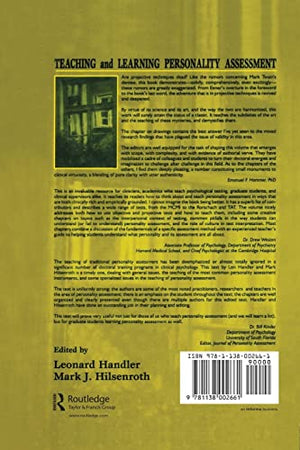 Teaching and Learning Personality Assessment (Lea Series in Personality and Clinical Psychology),Used