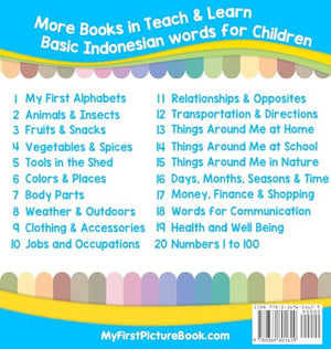 My First Indonesian Alphabets Picture Book with English Translations: Bilingual Early Learning & Easy Teaching Indonesian Books ,Used