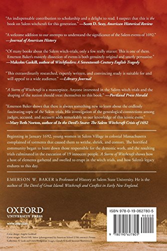 A Storm Of Witchcraft: The Salem Trials And The American Experience (Pivotal Moments In American History)-used