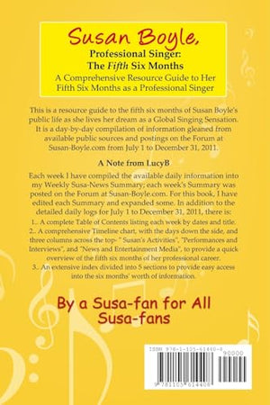Susan Boyle, Professional Singer: The Fifth Sixth Months,Used