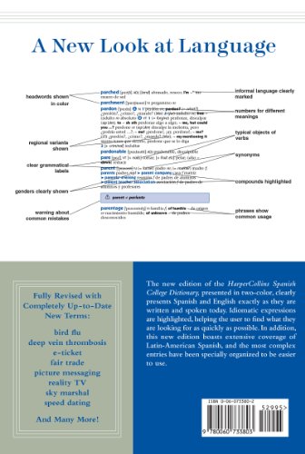 Harpercollins Spanish College Dictionary 5Th Edition (Collins Language),Used