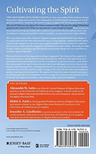 Cultivating the Spirit: How College Can Enhance Students' Inner Lives,New