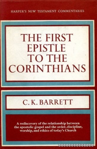 A Commentary on the First Epistle to the Corinthians,Used