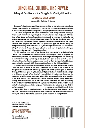 Language, Culture, and Power: Bilingual Families and the Struggle for Quality Education (SUNY Series, The Social Context of Educ,Used