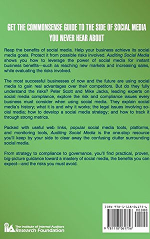 Auditing Social Media: A Governance and Risk Guide,Used