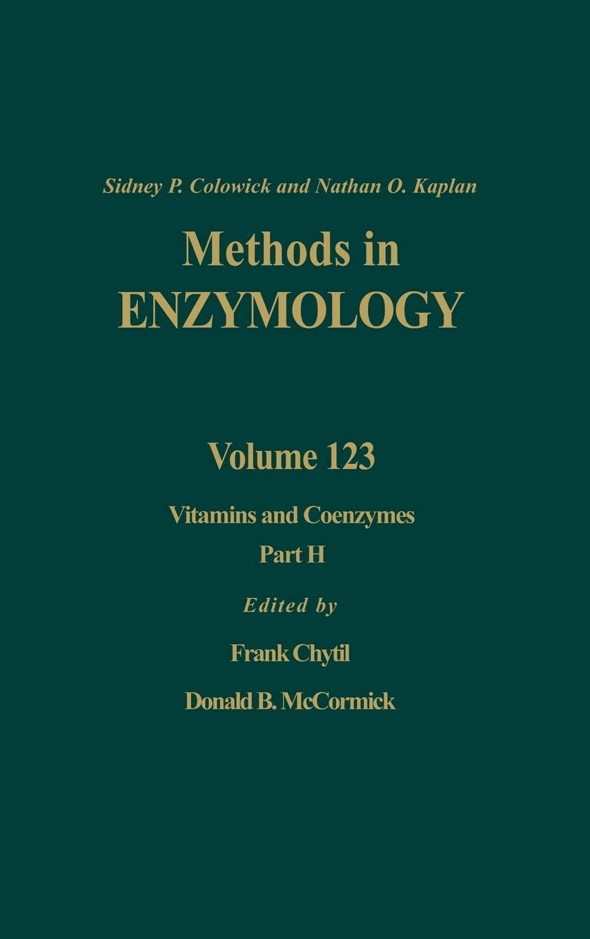 Vitamins And Coenzymes, Part H (Volume 123) (Methods In Enzymology, Volume 123),Used