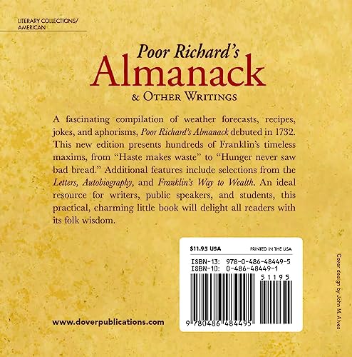 Poor Richard's Almanack and Other Writings,Used