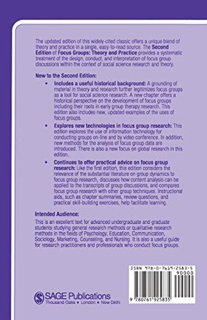 Focus Groups: Theory And Practice (Applied Social Research Methods)
