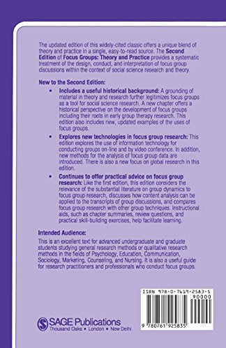 Focus Groups: Theory And Practice (Applied Social Research Methods)