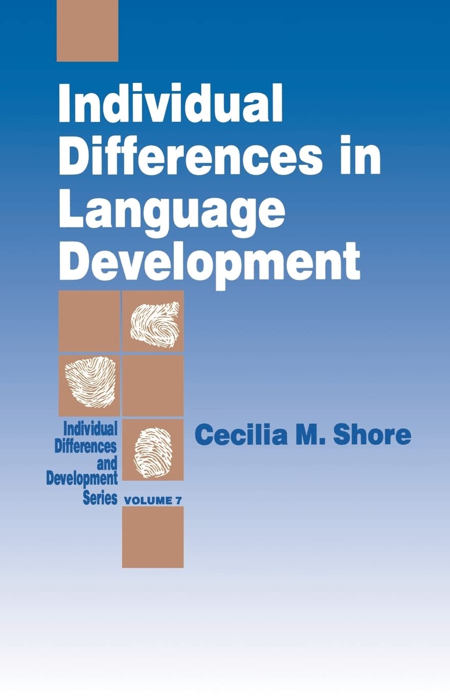 Individual Differences In Language Development (Individual Differences And Development),Used