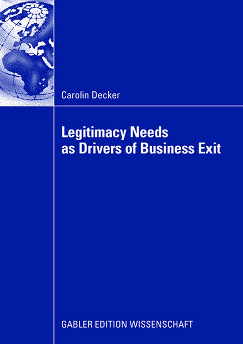 Legitimacy Needs as Drivers of Business Exit,Used
