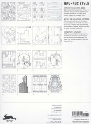 Bauhaus Style: Artists' Colouring Book (Multilingual Edition),Used