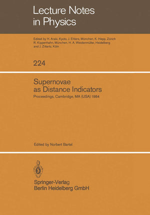 Supernovae As Distance Indicators: Proceedings Of A Workshop Held At The Harvardsmithsonian Center For Astrophysics. September ,Used