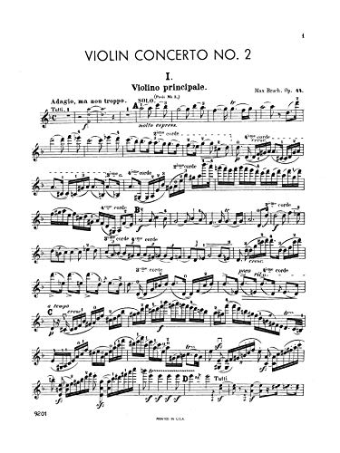 Violin Concerto in D Minor, Op. 44 (Kalmus Edition),Used