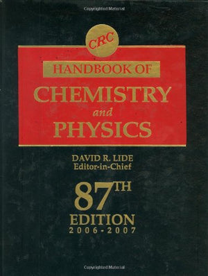 Crc Handbook Of Chemistry And Physics, 87Th Edition,Used