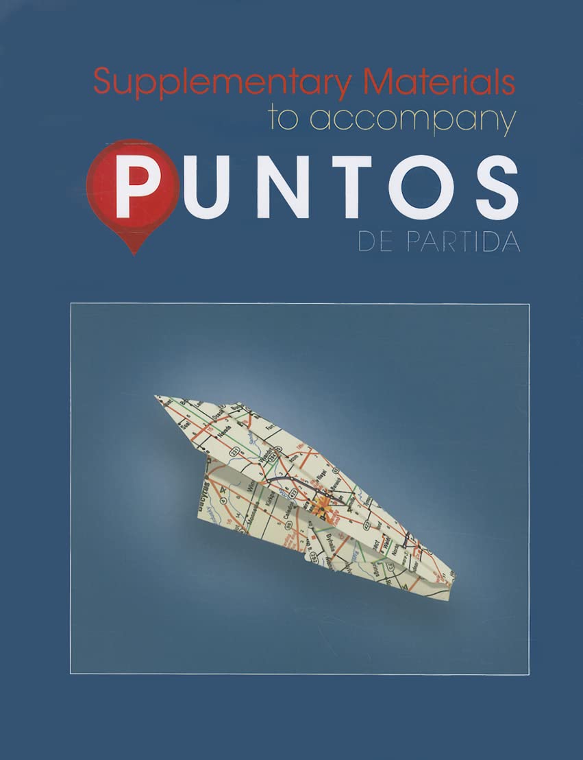 Puntos De Partida: Supplementary Materials To Accompany-used
