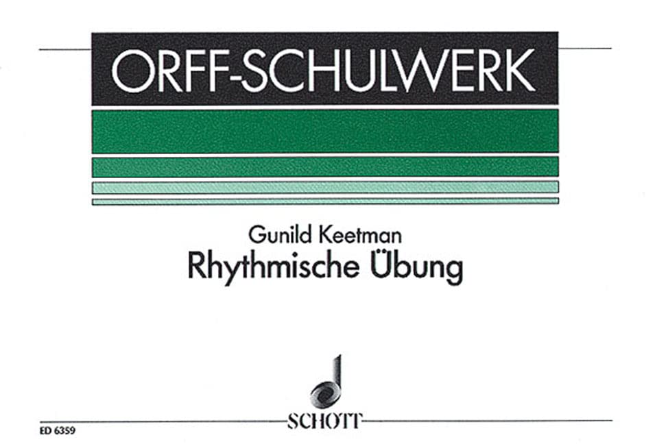 Rhythmische Ubung (Rhythmic Exercises): for Orff Instruments,New