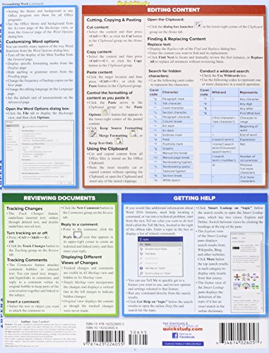 Microsoft Word 2016 (Quick Study Computer),Used