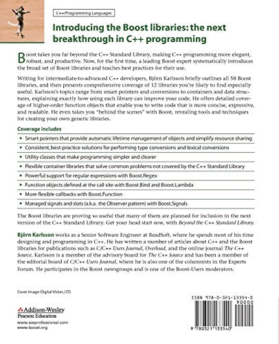 Beyond the C++ Standard Library: An Introduction to Boost,Used