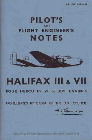 Halifax Iii & Vii: Pilot'S Notes,Used