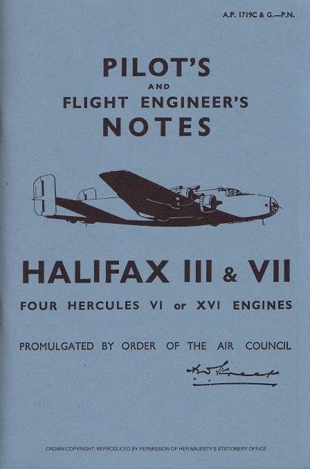 Halifax Iii & Vii: Pilot'S Notes,Used