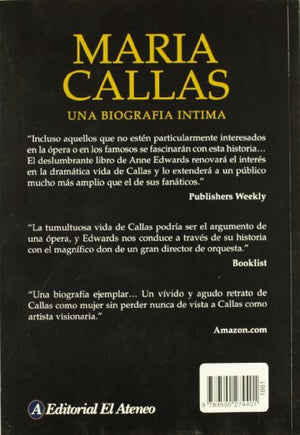 Maria Callas: Una Biografia Intima/ An Intimate Biography (Spanish Edition),Used