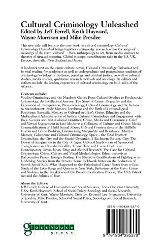 Cultural Criminology Unleashed (Criminology S),New