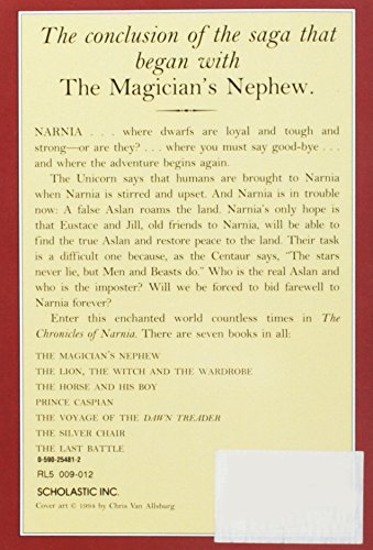The Last Battle (The Chronicles Of Narnia, Book 7),Used