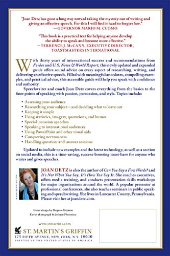 How to Write and Give a Speech: A Practical Guide for Anyone Who Has to Make Every Word Count,Used