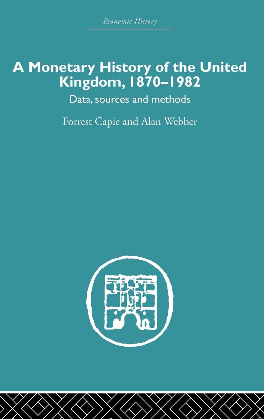 A Monetary History Of The United Kingdom: 18701982 (Economic History),New