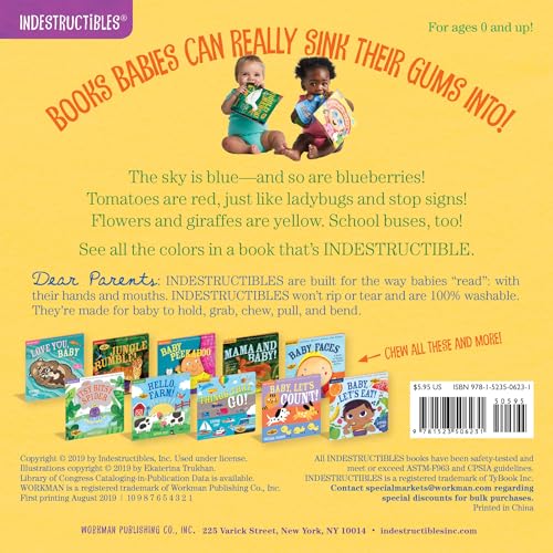 Indestructibles: Baby, See the Colors!: Chew Proof ? Rip Proof ? Nontoxic ? 100% Washable (Book for Babies, Newborn Books, Safe ,Used
