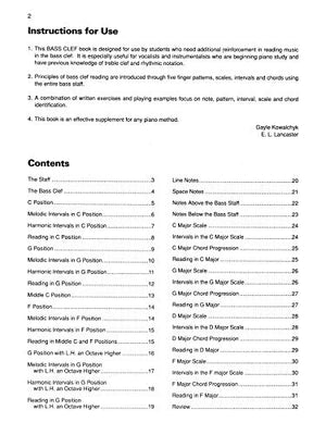 Basic Bass Clef: A Bass Clef Note Speller And Sightreading Book,New