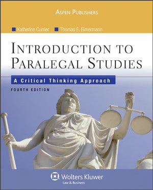 Introduction to Paralegal Studies: A Critical Thinking Approach, 4E,New