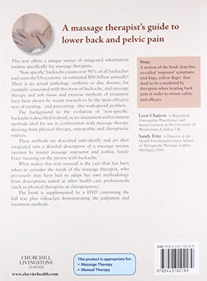 A Massage Therapist's Guide to Lower Back & Pelvic Pain,Used