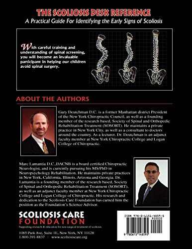 The Scoliosis Desk Reference, a Practical Guide for Identifying the Early Signs of Scoliosis,Used