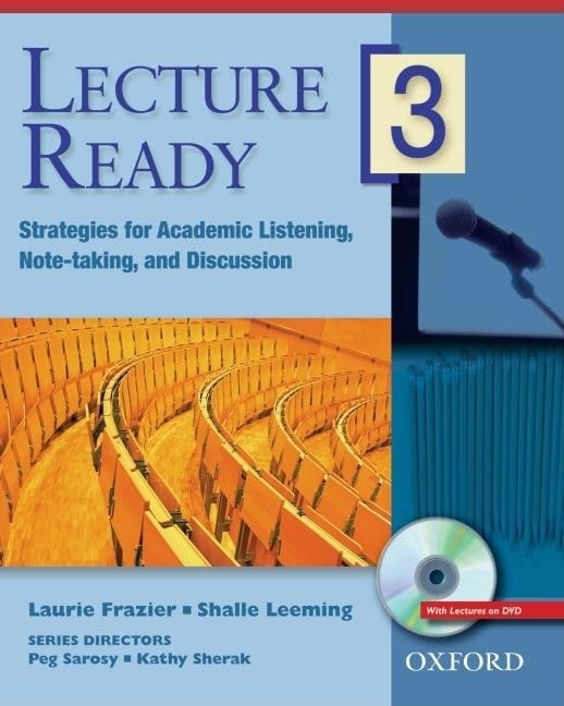 Lecture Ready 3 Student Book with DVD: Strategies for Academic Listening, Notetaking, and Discussion (Lecture Ready Series),New